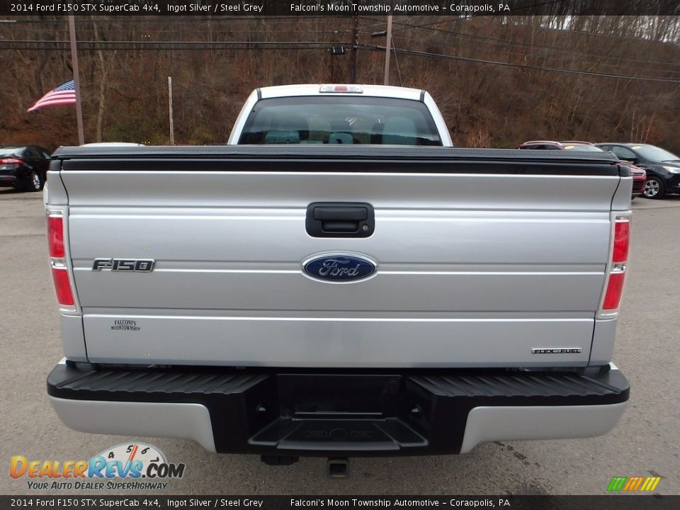 2014 Ford F150 STX SuperCab 4x4 Ingot Silver / Steel Grey Photo #3