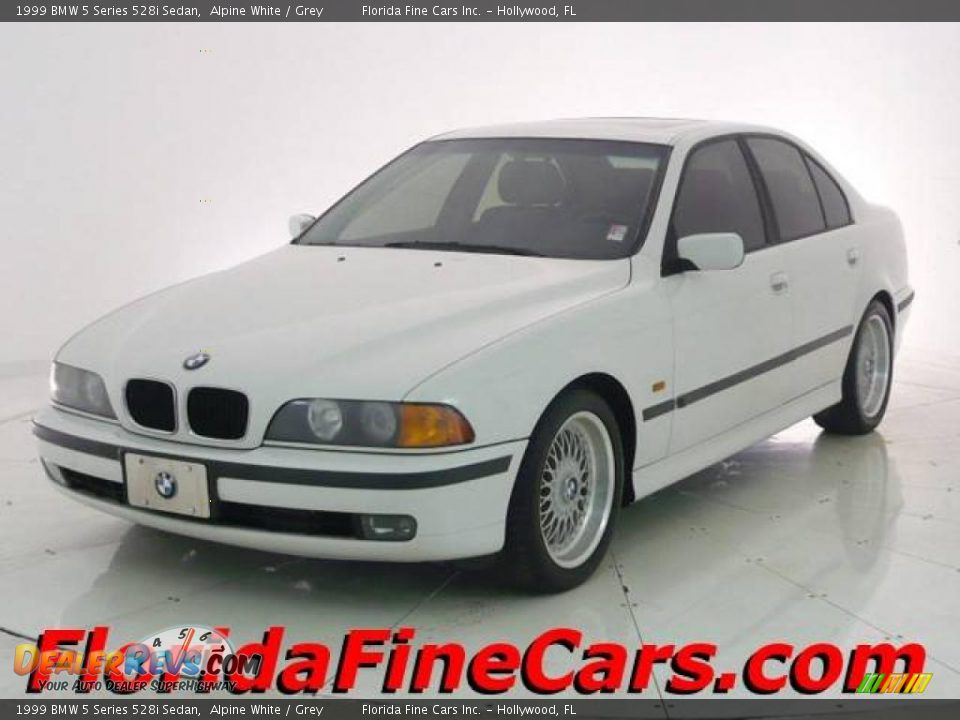 1999 BMW 5 Series 528i Sedan Alpine White / Grey Photo #1