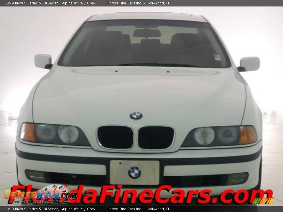 1999 BMW 5 Series 528i Sedan Alpine White / Grey Photo #5