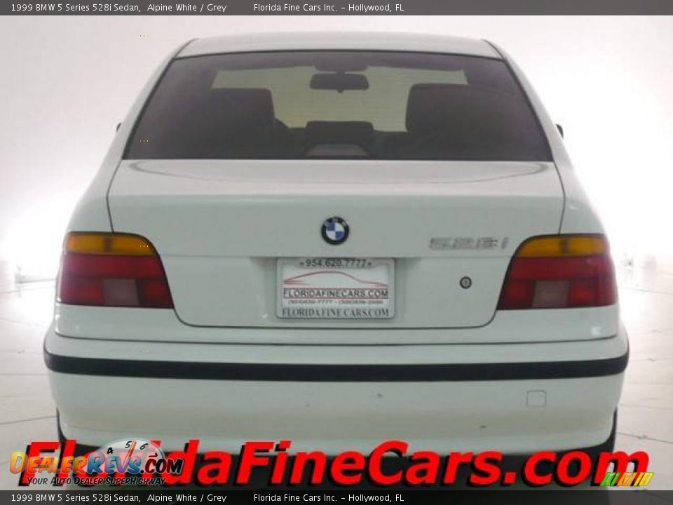 1999 BMW 5 Series 528i Sedan Alpine White / Grey Photo #6