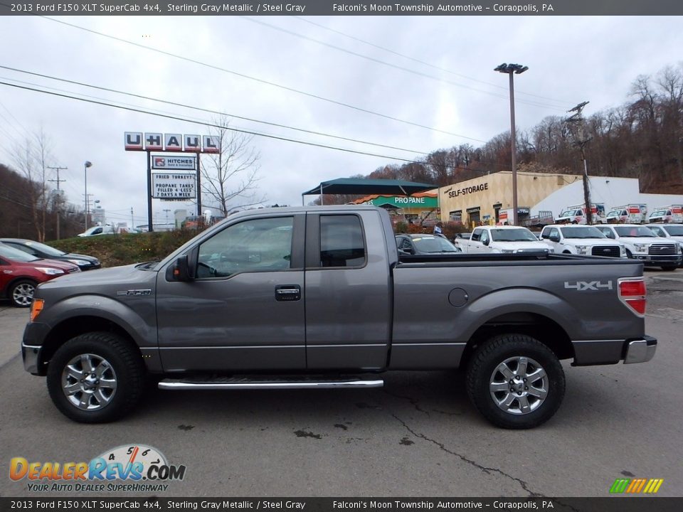 2013 Ford F150 XLT SuperCab 4x4 Sterling Gray Metallic / Steel Gray Photo #5