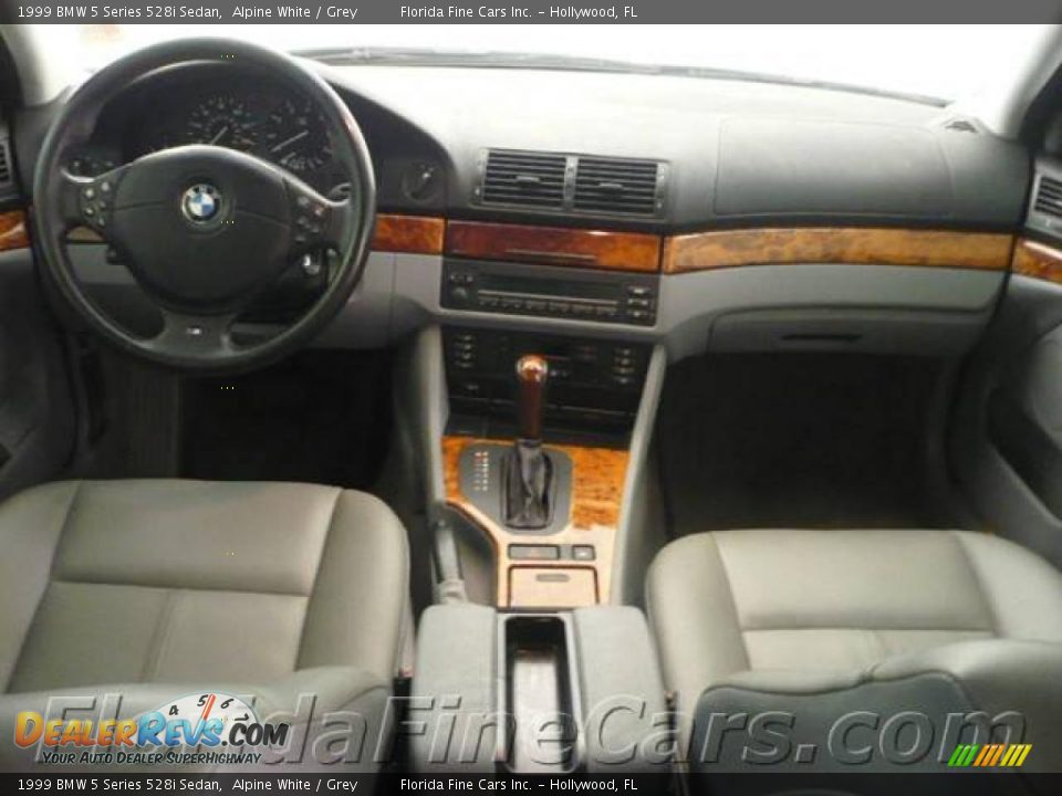 1999 BMW 5 Series 528i Sedan Alpine White / Grey Photo #15