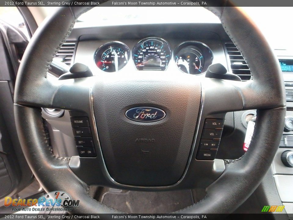 2012 Ford Taurus SEL Sterling Grey / Charcoal Black Photo #22