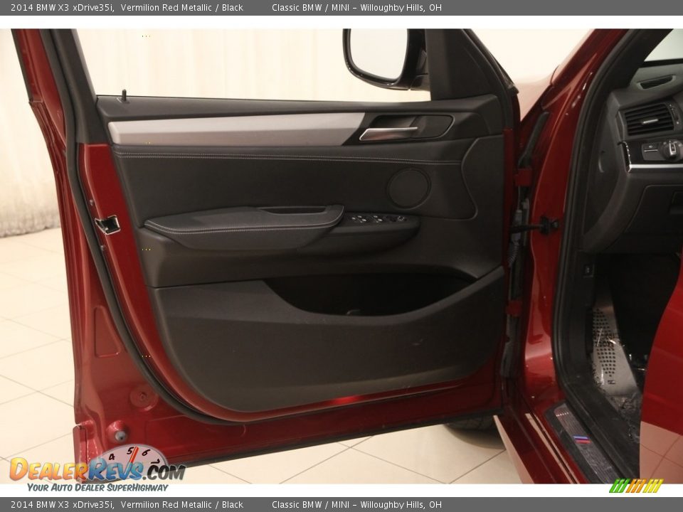 2014 BMW X3 xDrive35i Vermilion Red Metallic / Black Photo #4