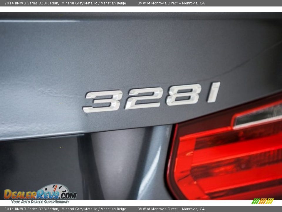 2014 BMW 3 Series 328i Sedan Mineral Grey Metallic / Venetian Beige Photo #7