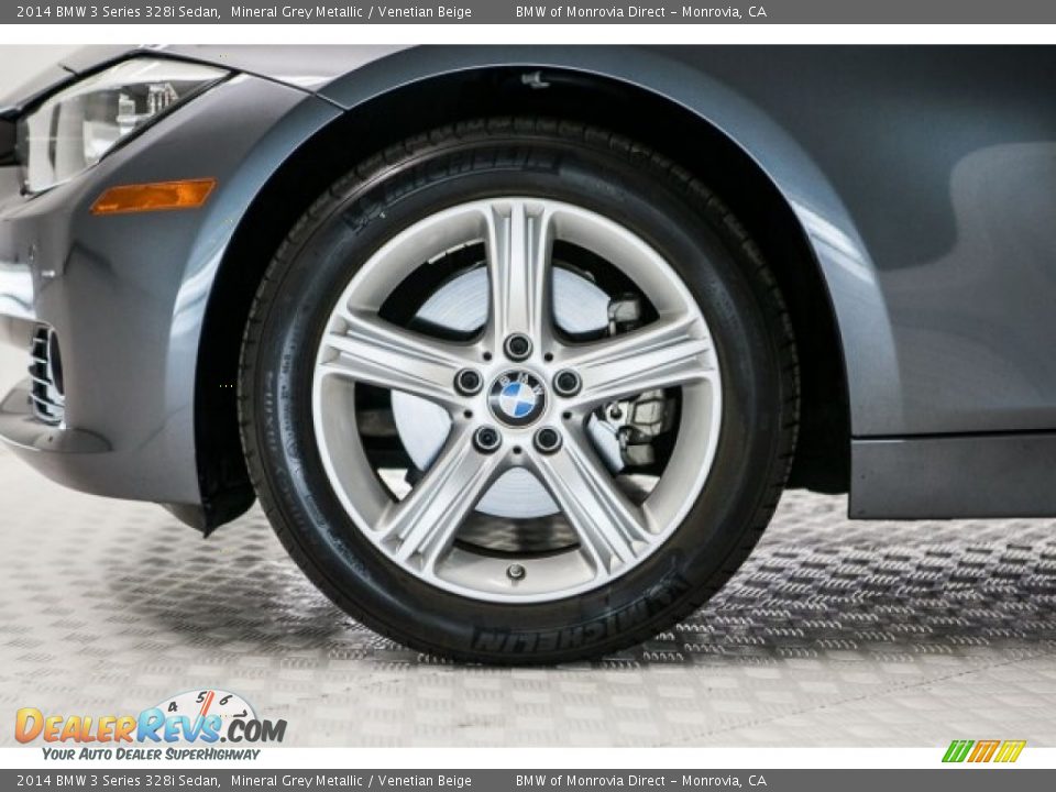2014 BMW 3 Series 328i Sedan Mineral Grey Metallic / Venetian Beige Photo #8