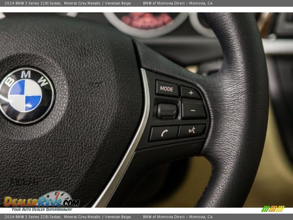 2014 BMW 3 Series 328i Sedan Mineral Grey Metallic / Venetian Beige Photo #18