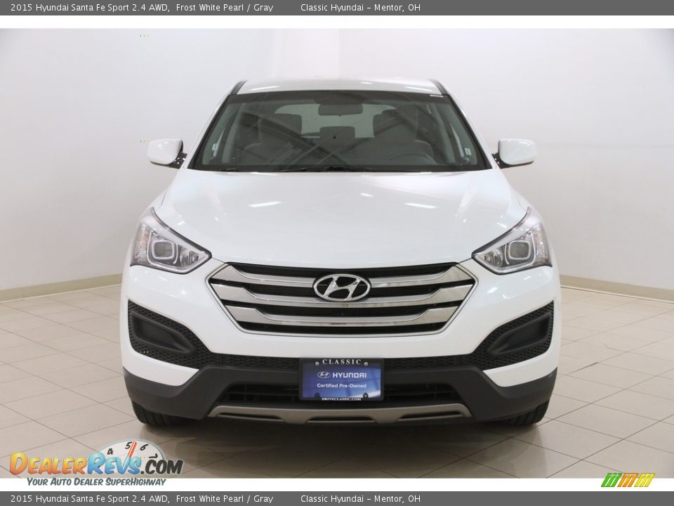 2015 Hyundai Santa Fe Sport 2.4 AWD Frost White Pearl / Gray Photo #2
