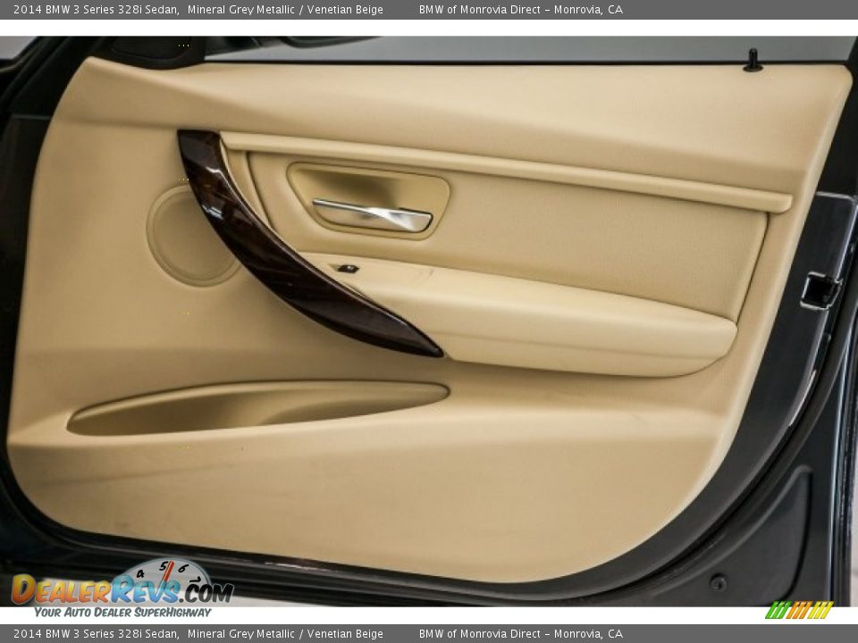 2014 BMW 3 Series 328i Sedan Mineral Grey Metallic / Venetian Beige Photo #26