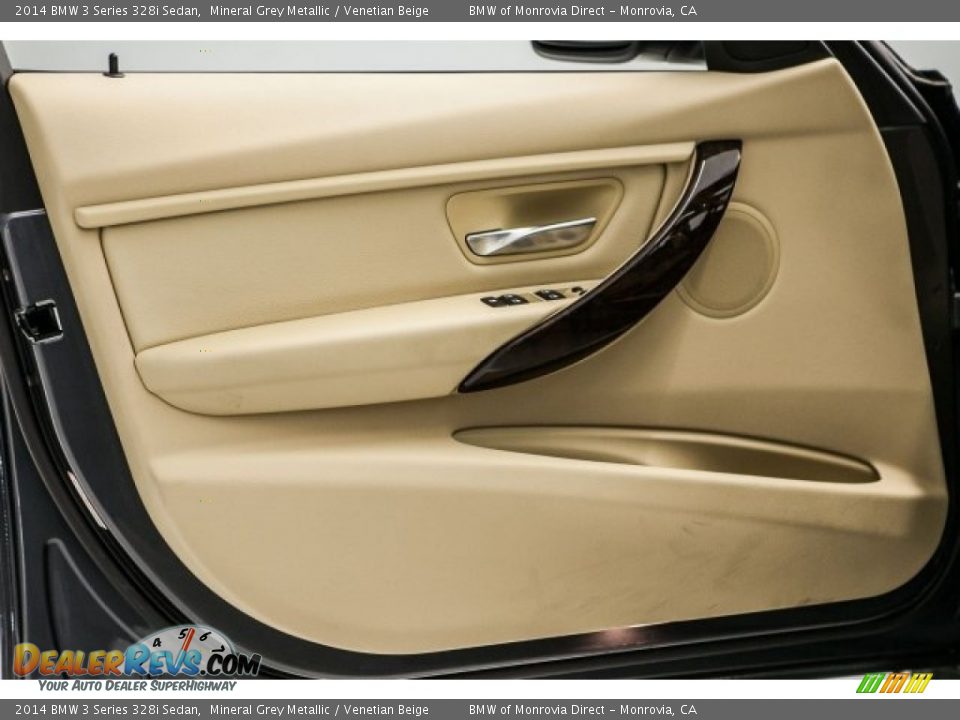 2014 BMW 3 Series 328i Sedan Mineral Grey Metallic / Venetian Beige Photo #31