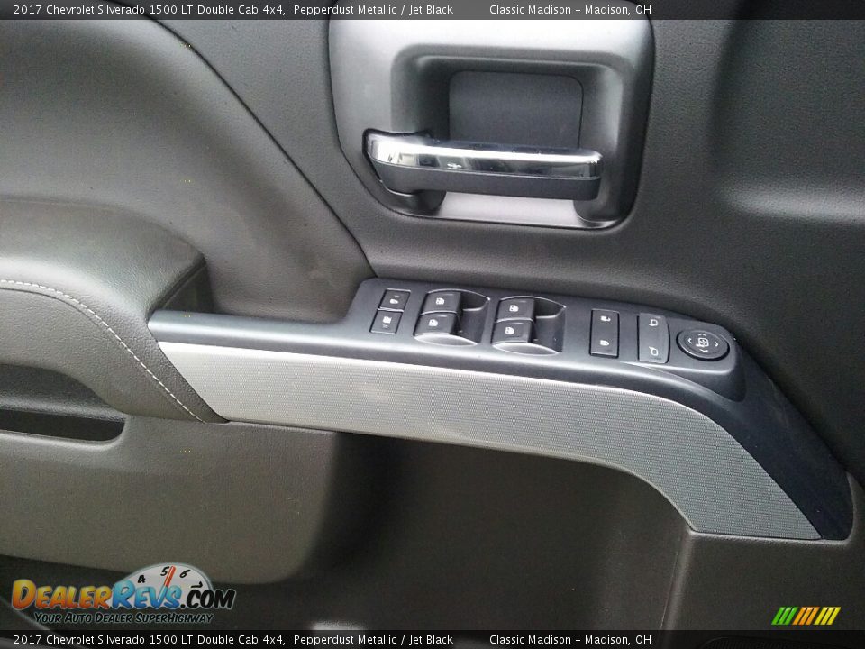 2017 Chevrolet Silverado 1500 LT Double Cab 4x4 Pepperdust Metallic / Jet Black Photo #7