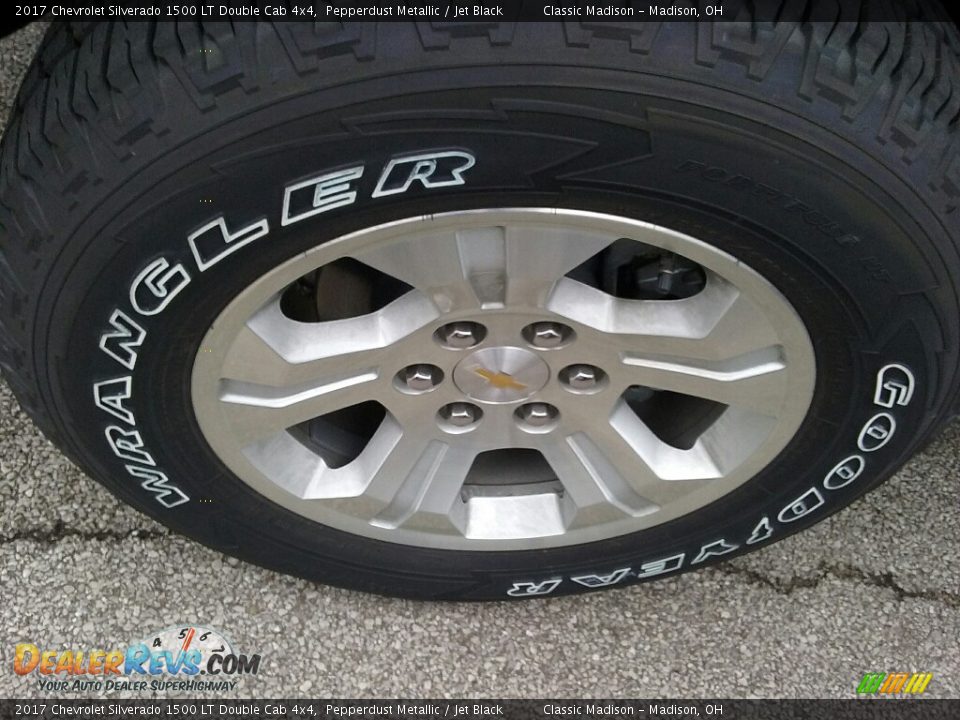 2017 Chevrolet Silverado 1500 LT Double Cab 4x4 Pepperdust Metallic / Jet Black Photo #9