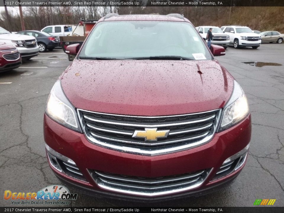 2017 Chevrolet Traverse Premier AWD Siren Red Tintcoat / Ebony/Saddle Up Photo #2
