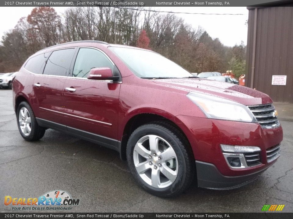Front 3/4 View of 2017 Chevrolet Traverse Premier AWD Photo #3