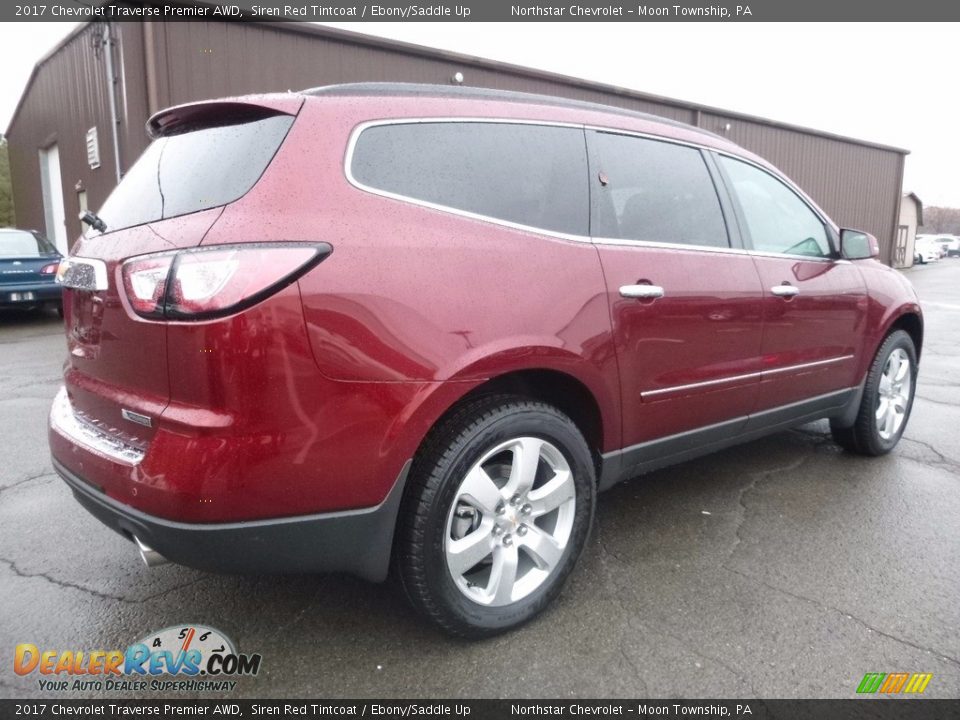2017 Chevrolet Traverse Premier AWD Siren Red Tintcoat / Ebony/Saddle Up Photo #5