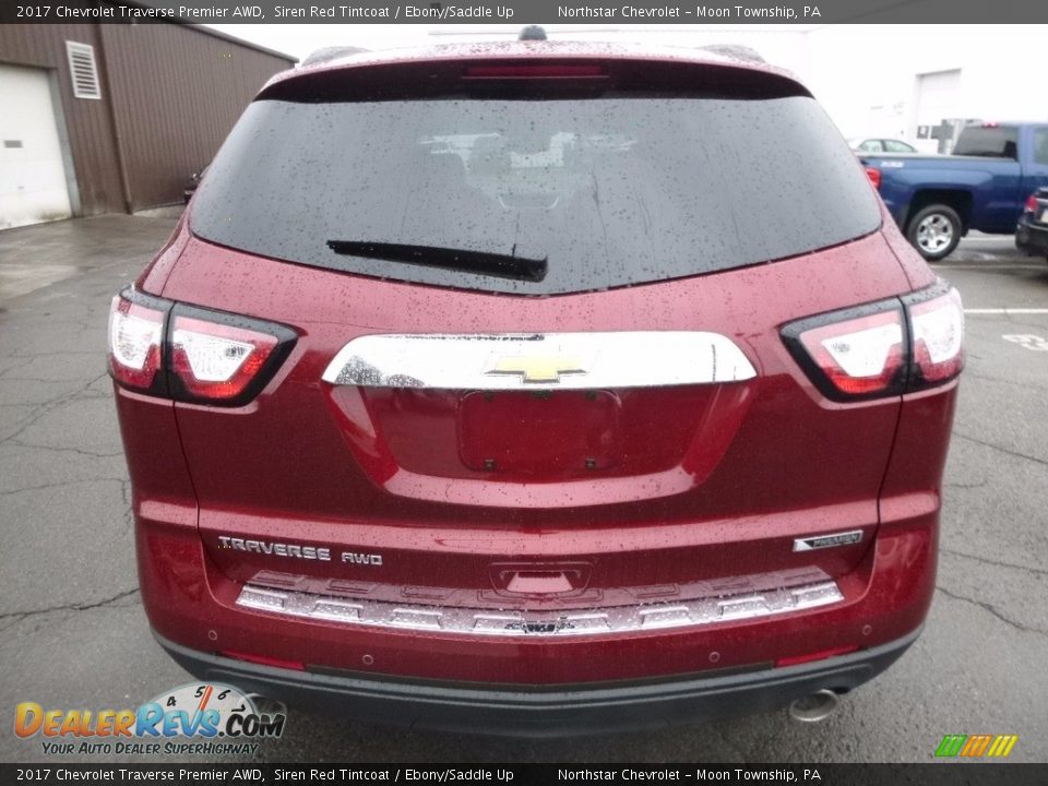 2017 Chevrolet Traverse Premier AWD Siren Red Tintcoat / Ebony/Saddle Up Photo #6
