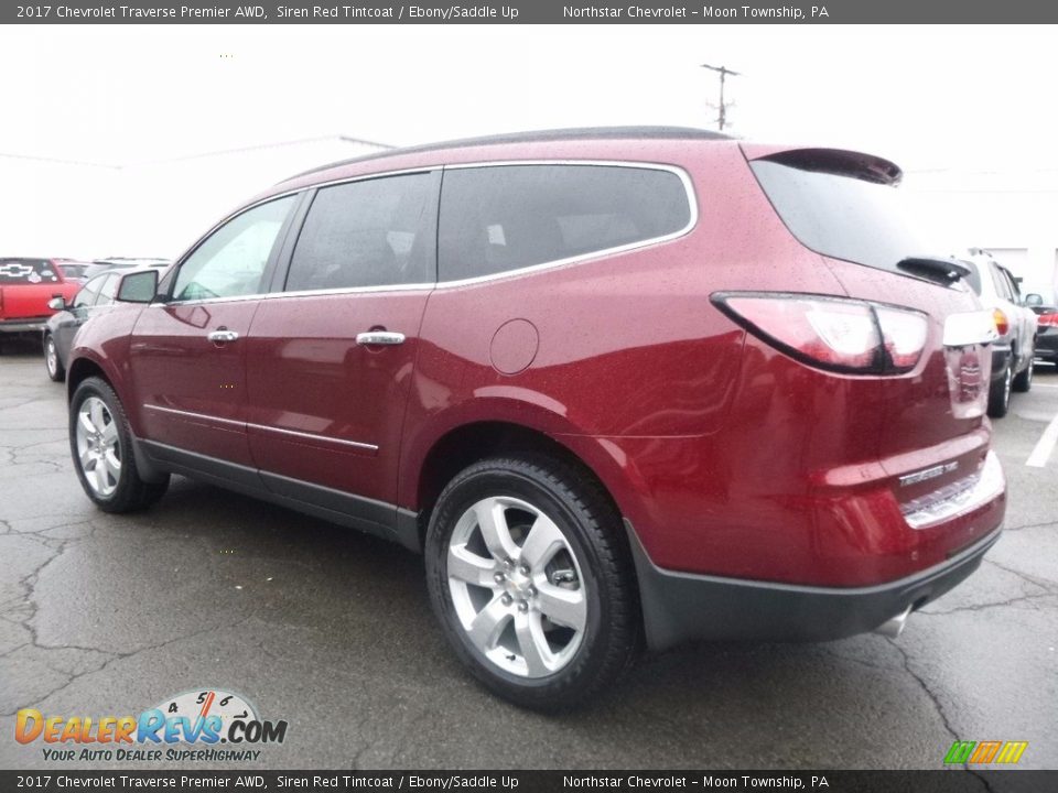 2017 Chevrolet Traverse Premier AWD Siren Red Tintcoat / Ebony/Saddle Up Photo #7