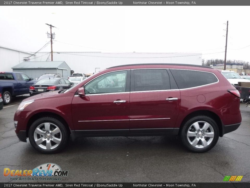 2017 Chevrolet Traverse Premier AWD Siren Red Tintcoat / Ebony/Saddle Up Photo #8