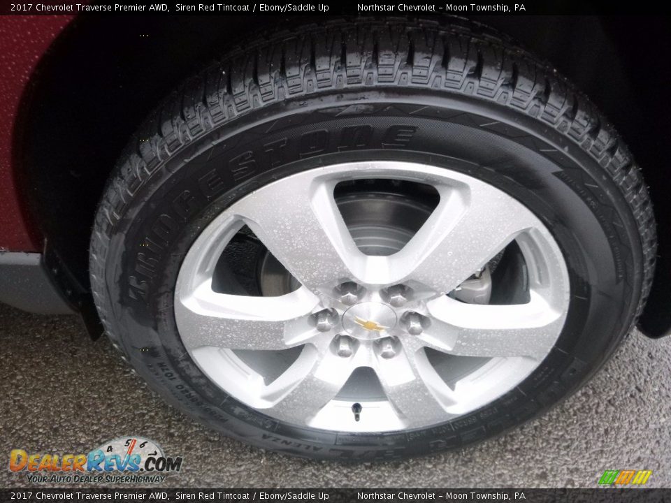 2017 Chevrolet Traverse Premier AWD Siren Red Tintcoat / Ebony/Saddle Up Photo #9
