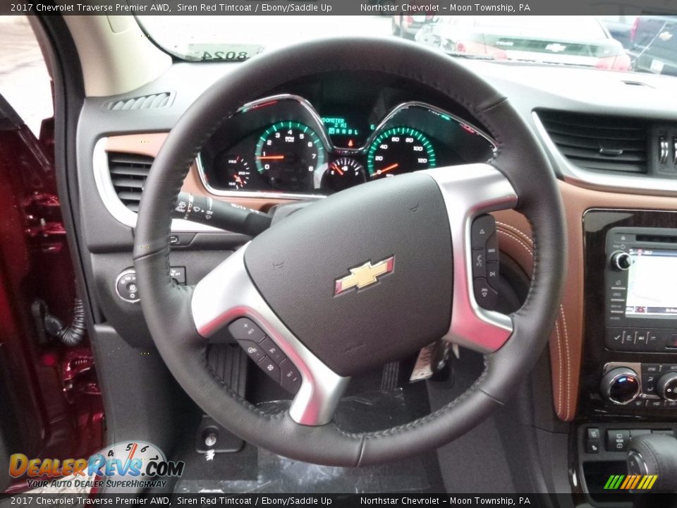 2017 Chevrolet Traverse Premier AWD Steering Wheel Photo #16