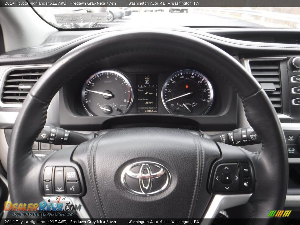 2014 Toyota Highlander XLE AWD Predawn Gray Mica / Ash Photo #21