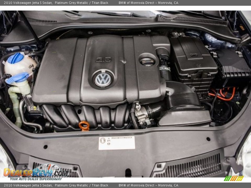 2010 Volkswagen Jetta S Sedan Platinum Grey Metallic / Titan Black Photo #9