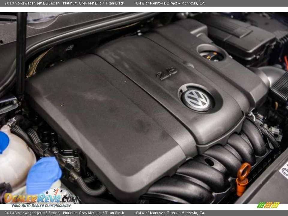 2010 Volkswagen Jetta S Sedan Platinum Grey Metallic / Titan Black Photo #26