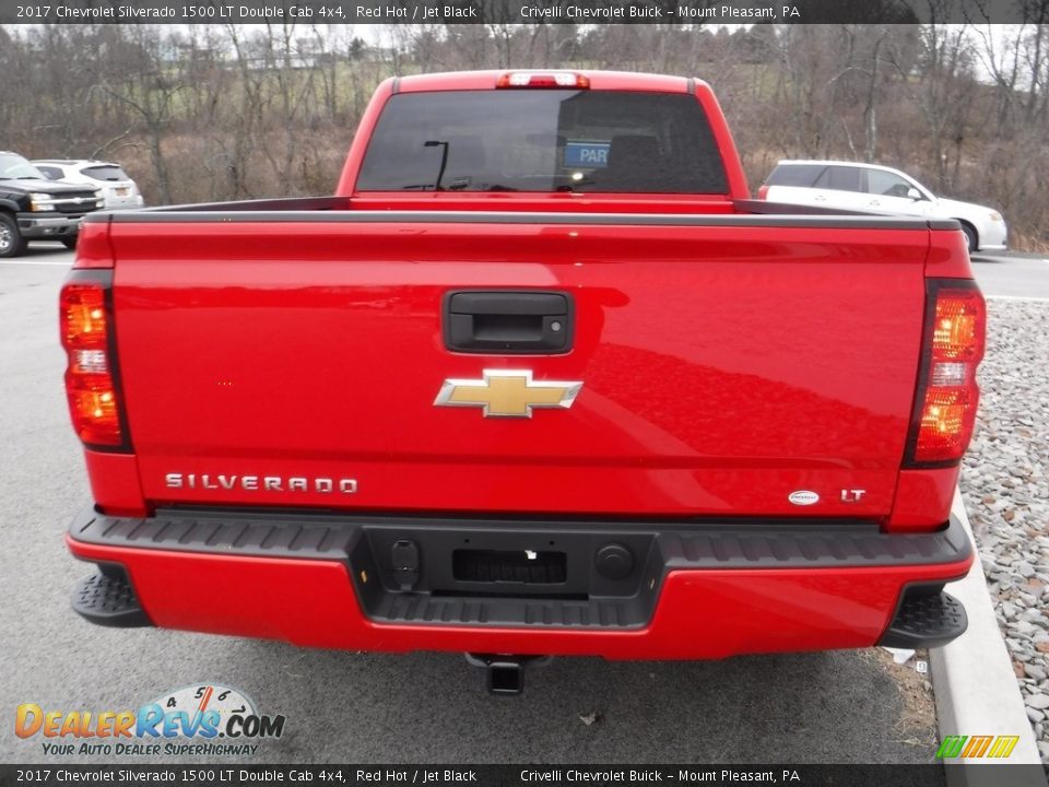 2017 Chevrolet Silverado 1500 LT Double Cab 4x4 Red Hot / Jet Black Photo #7