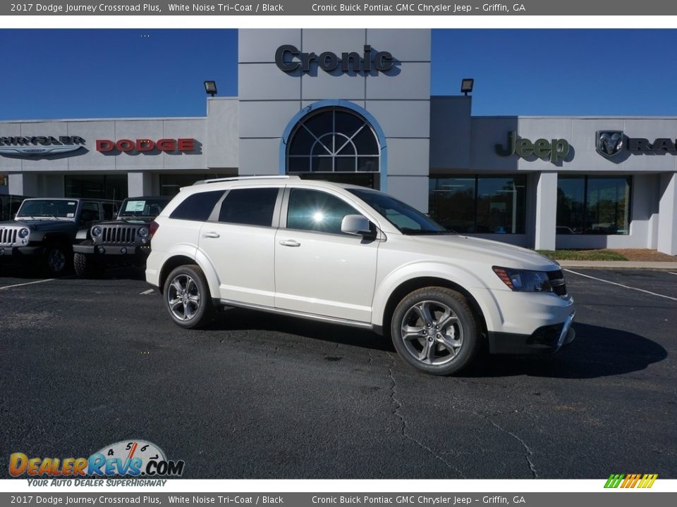 2017 Dodge Journey Crossroad Plus White Noise Tri-Coat / Black Photo #1