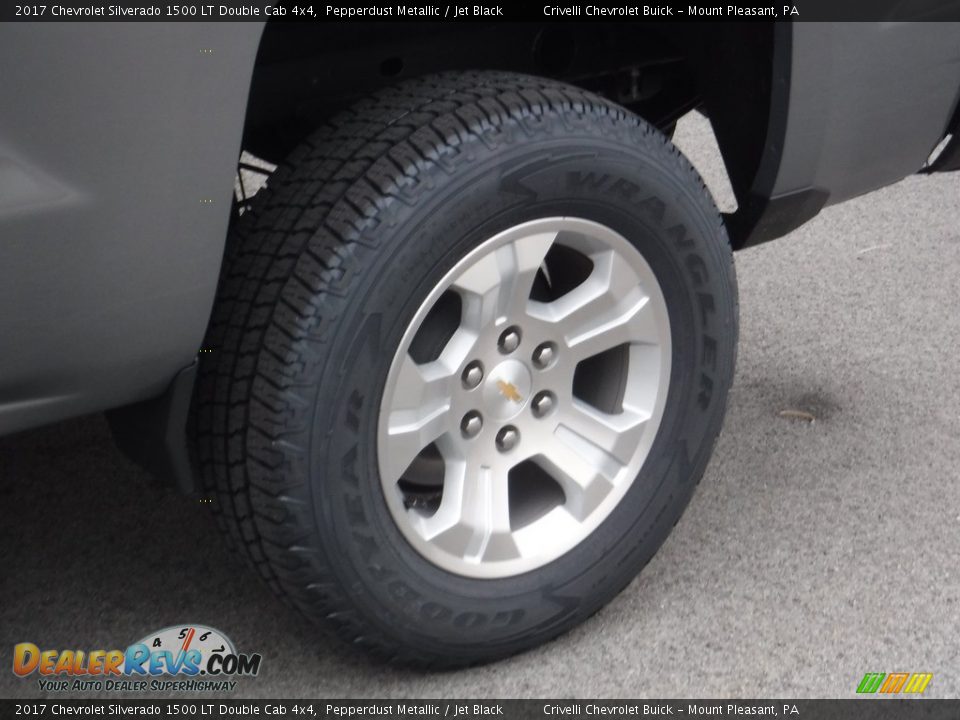 2017 Chevrolet Silverado 1500 LT Double Cab 4x4 Pepperdust Metallic / Jet Black Photo #3