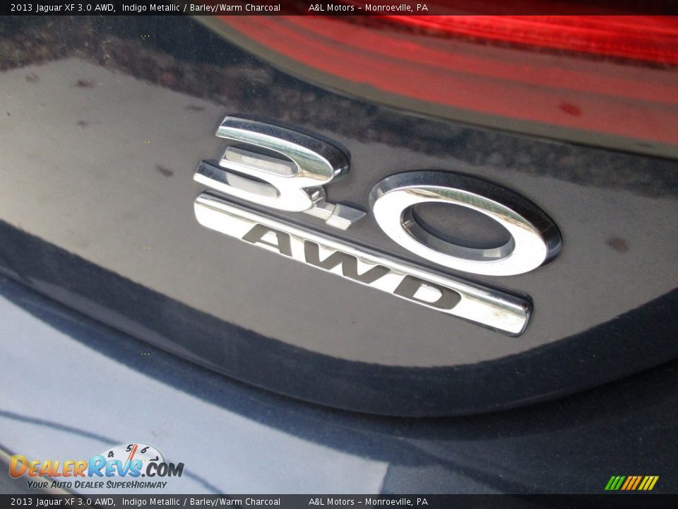 2013 Jaguar XF 3.0 AWD Indigo Metallic / Barley/Warm Charcoal Photo #5