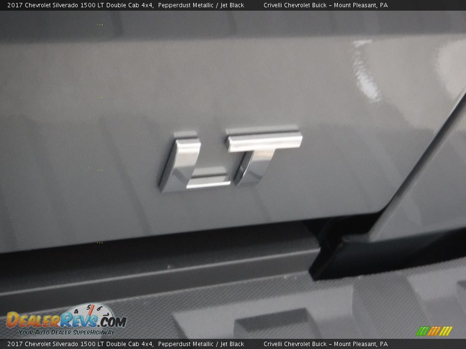 2017 Chevrolet Silverado 1500 LT Double Cab 4x4 Pepperdust Metallic / Jet Black Photo #8