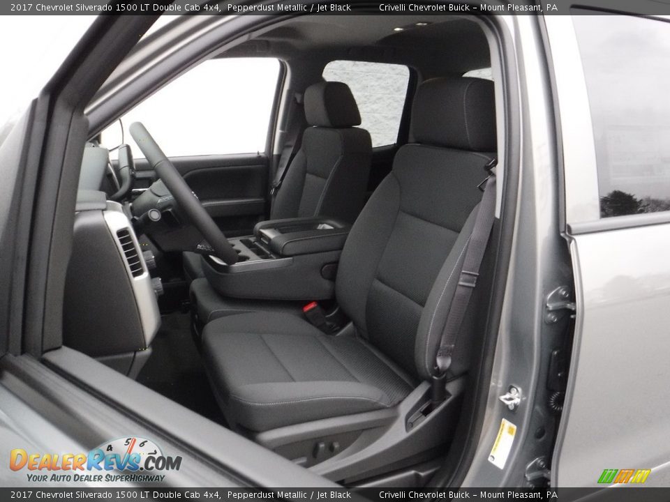 2017 Chevrolet Silverado 1500 LT Double Cab 4x4 Pepperdust Metallic / Jet Black Photo #12