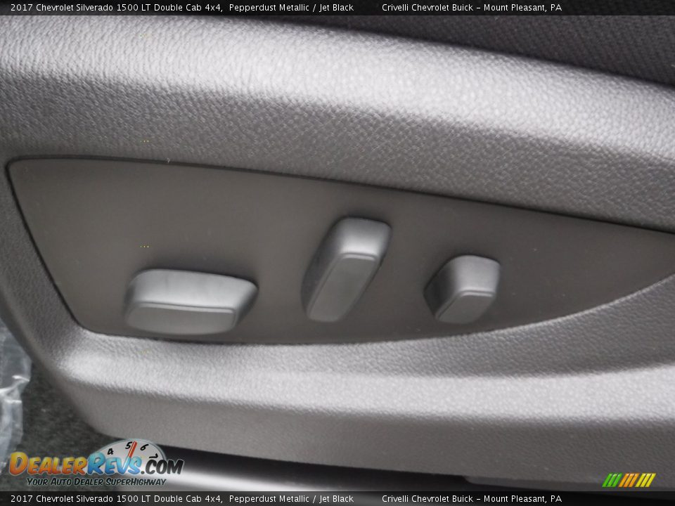 2017 Chevrolet Silverado 1500 LT Double Cab 4x4 Pepperdust Metallic / Jet Black Photo #13