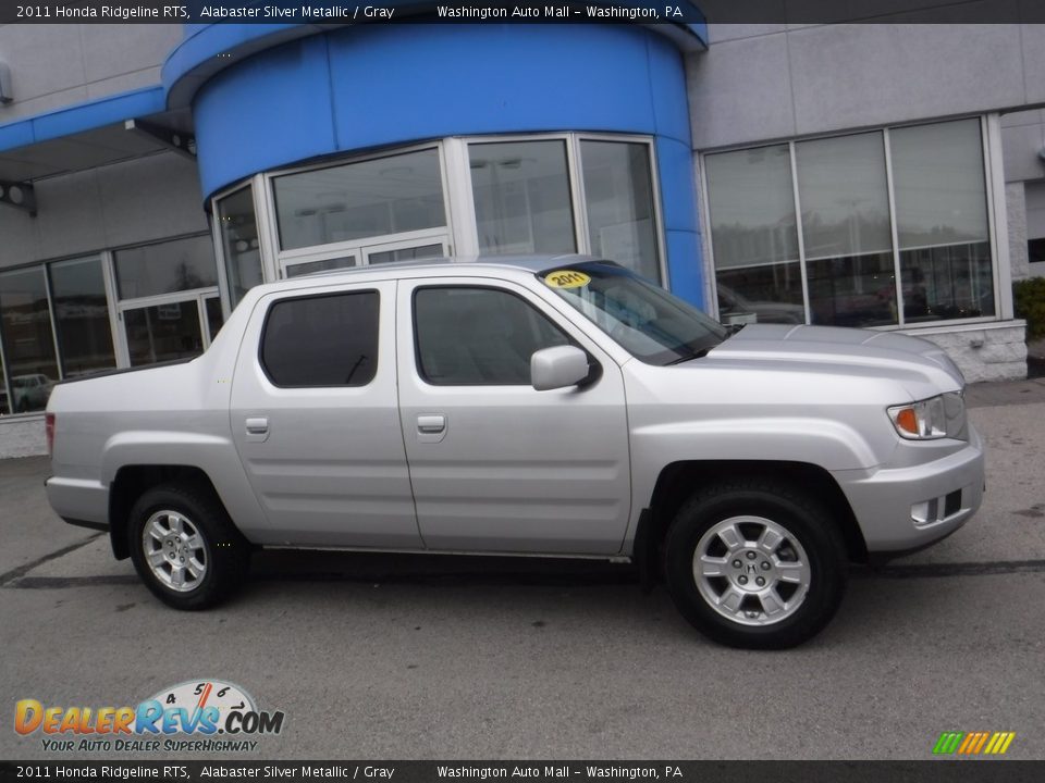 2011 Honda Ridgeline RTS Alabaster Silver Metallic / Gray Photo #2