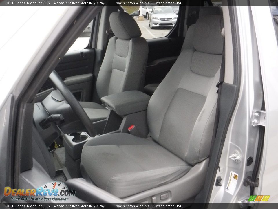 2011 Honda Ridgeline RTS Alabaster Silver Metallic / Gray Photo #16