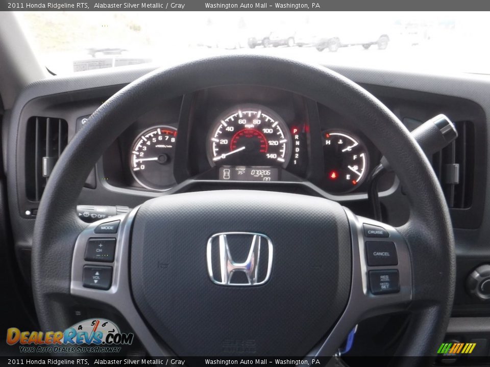 2011 Honda Ridgeline RTS Alabaster Silver Metallic / Gray Photo #22