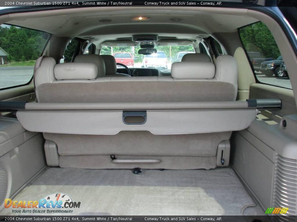 2004 Chevrolet Suburban 1500 Z71 4x4 Summit White / Tan/Neutral Photo #20