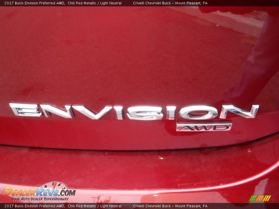 2017 Buick Envision Preferred AWD Chili Red Metallic / Light Neutral Photo #7