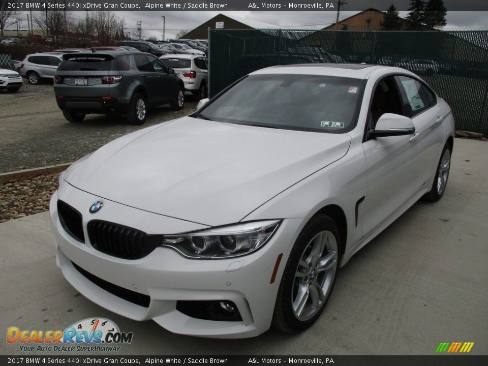 2017 BMW 4 Series 440i xDrive Gran Coupe Alpine White / Saddle Brown Photo #7