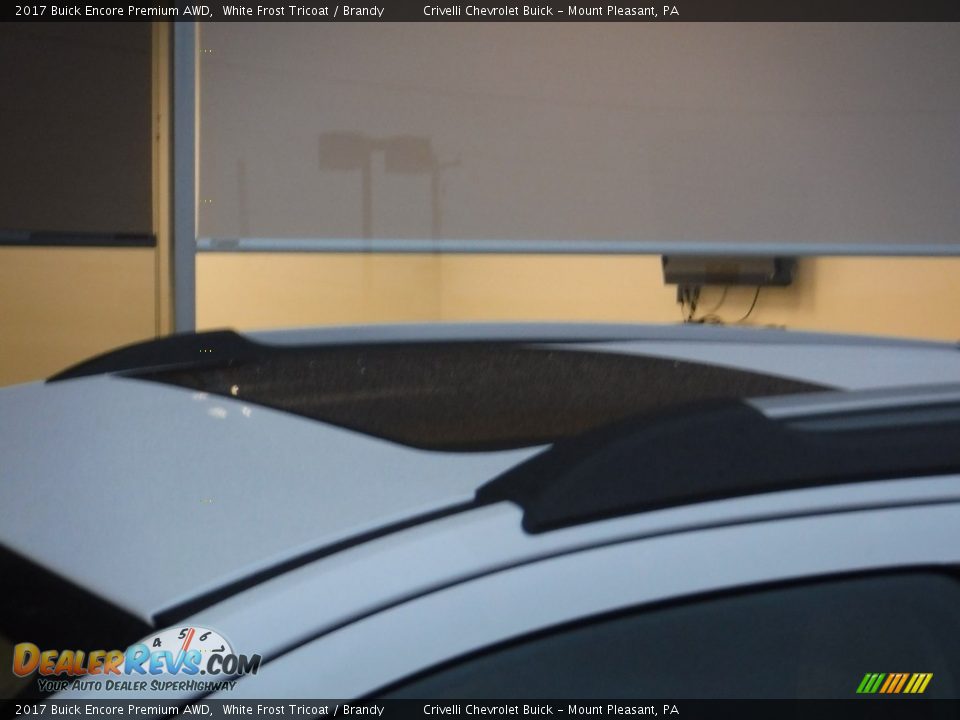 2017 Buick Encore Premium AWD White Frost Tricoat / Brandy Photo #4
