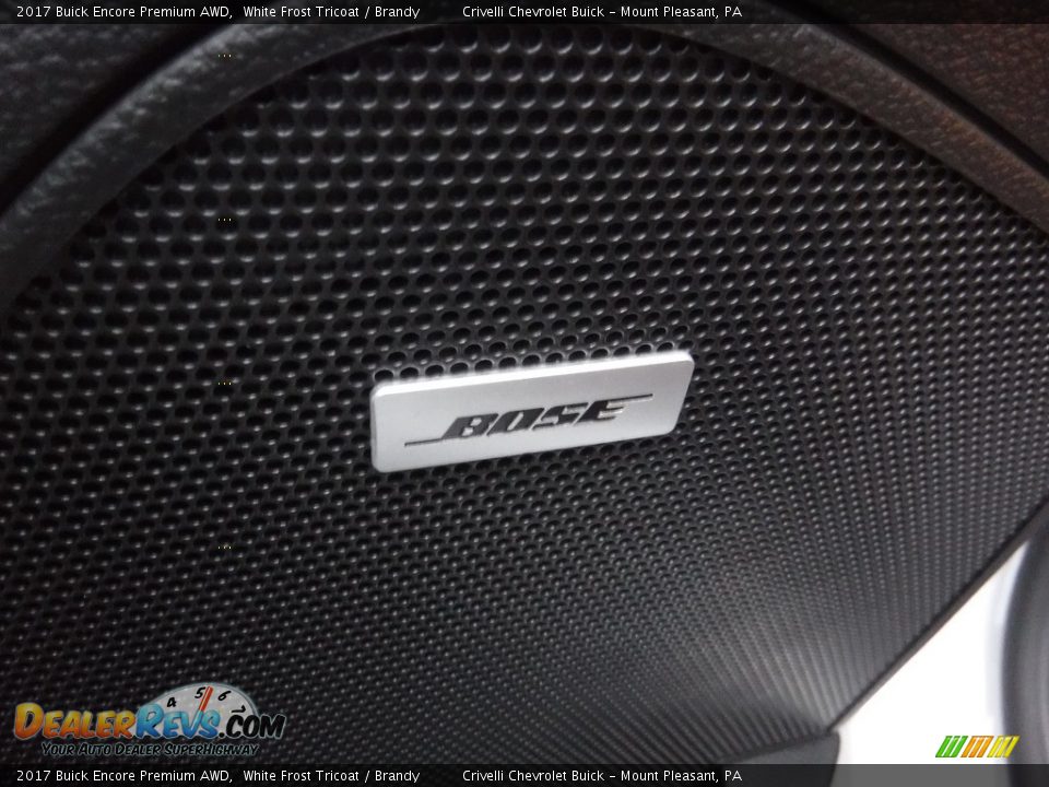 2017 Buick Encore Premium AWD White Frost Tricoat / Brandy Photo #13