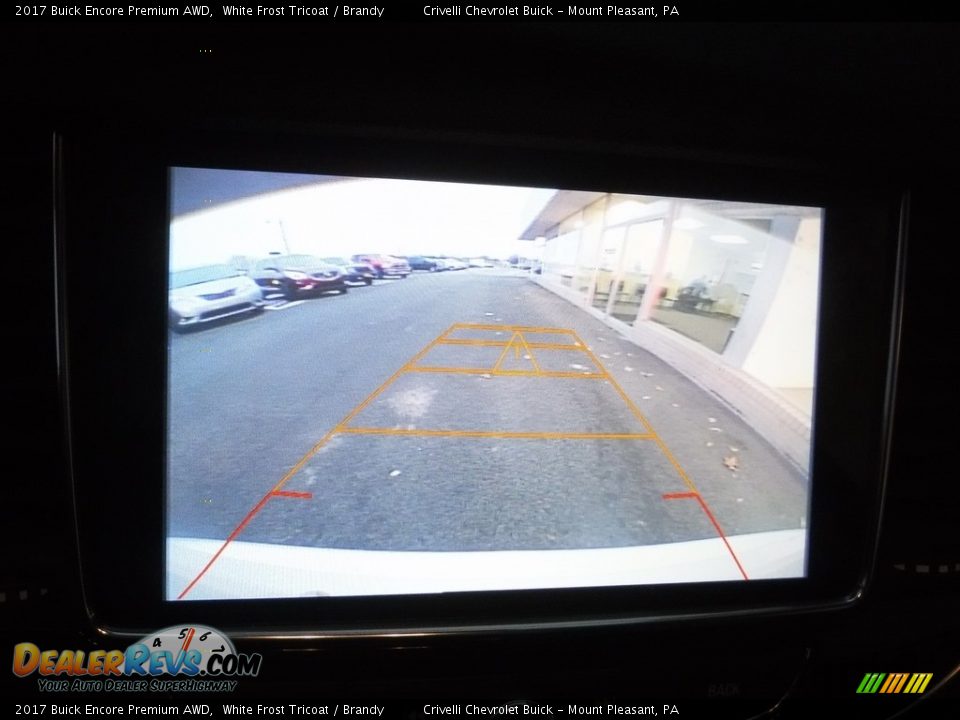 2017 Buick Encore Premium AWD White Frost Tricoat / Brandy Photo #16