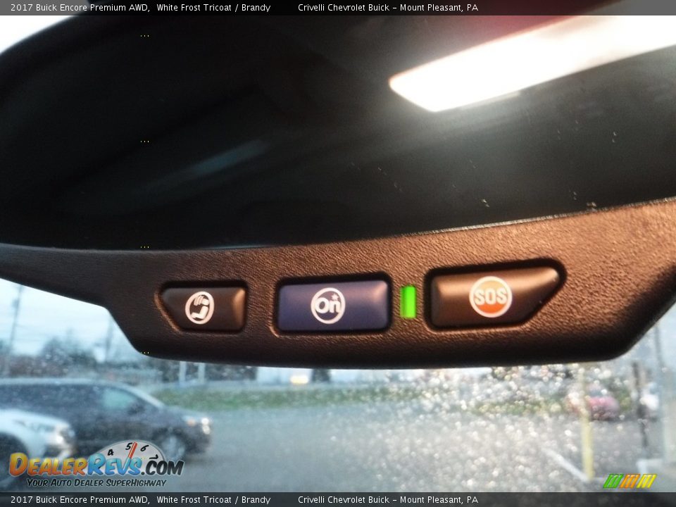 2017 Buick Encore Premium AWD White Frost Tricoat / Brandy Photo #19