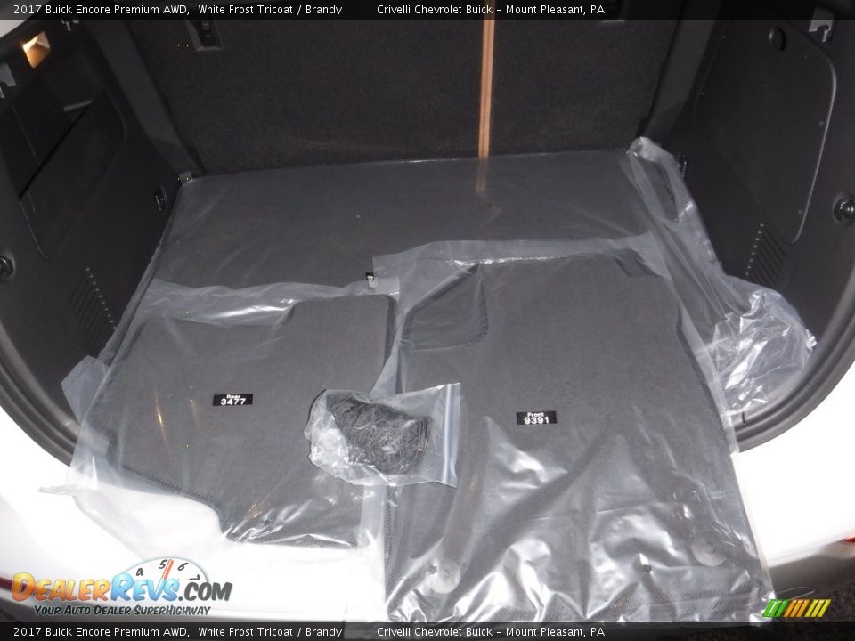 2017 Buick Encore Premium AWD White Frost Tricoat / Brandy Photo #25