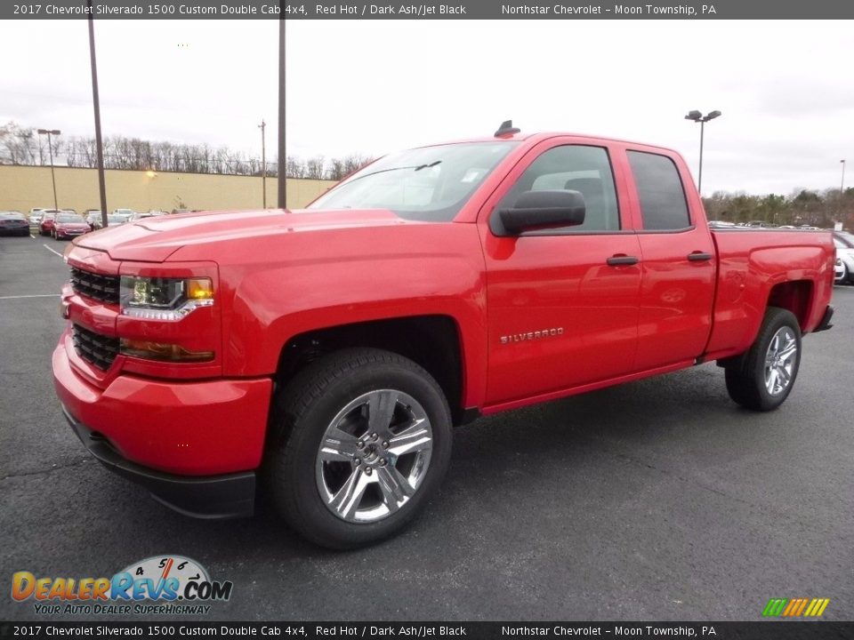2017 Chevrolet Silverado 1500 Custom Double Cab 4x4 Red Hot / Dark Ash/Jet Black Photo #1