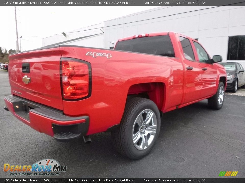 2017 Chevrolet Silverado 1500 Custom Double Cab 4x4 Red Hot / Dark Ash/Jet Black Photo #6