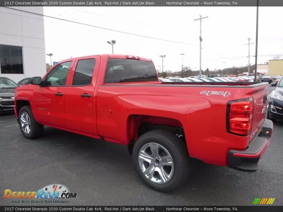 2017 Chevrolet Silverado 1500 Custom Double Cab 4x4 Red Hot / Dark Ash/Jet Black Photo #8