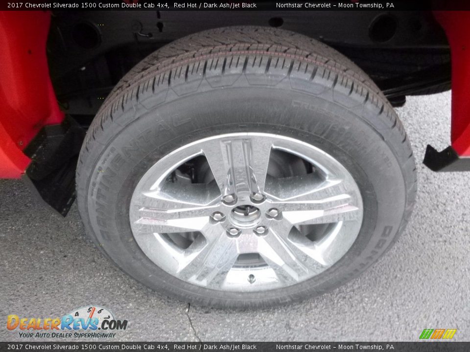 2017 Chevrolet Silverado 1500 Custom Double Cab 4x4 Red Hot / Dark Ash/Jet Black Photo #10