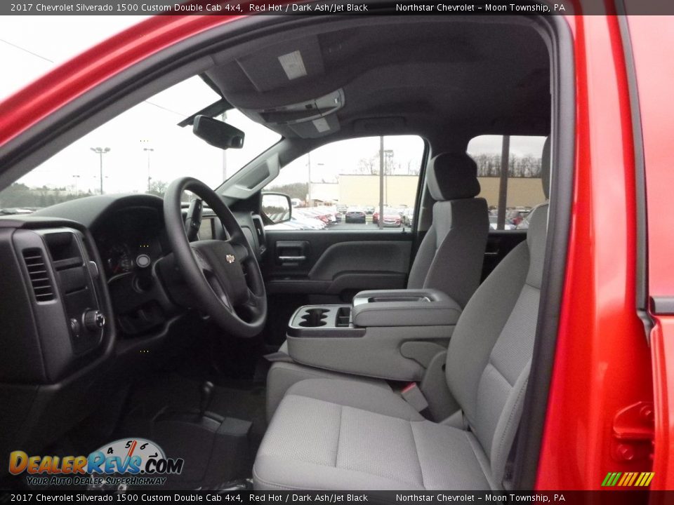 2017 Chevrolet Silverado 1500 Custom Double Cab 4x4 Red Hot / Dark Ash/Jet Black Photo #11